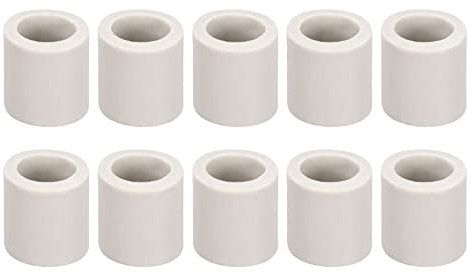 Rebower Ceramic Tube Wiring Insulated Ceramic Tubing [for Cable Bundle Heat Insulation Protection] - 20 Pcs / 9mm x 13mm x 12mm
