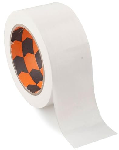 PRENDELUZ Cinta Americana 25m x 50mm blanca, resistente y adhesiva, ideal para reparaciones, manualidades y usos generales.