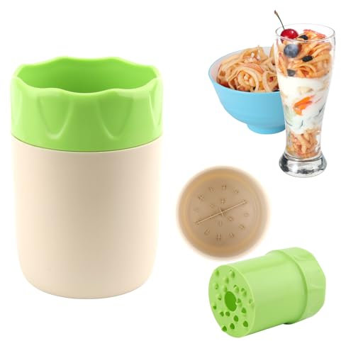 YiJiuBa Obstreibe Kunststoff, Handreibe Manueller Rotierender Obstreibe Handreibe Manueller Apfelreibe Zum Zerkleinern Von Obst, Apfel, Gemüse, Karotten, Gemüseschäler Küchenwerkzeug