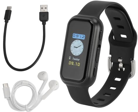 Fabater Smart Watch, Smartwatch Ricaricabile per Telefono, Orologio con Registratore Ad Attivazione Vocale, Lettore MP3 con Riduzione del Rumore HD, Adatto per Conferenze, Riunioni (32GB)