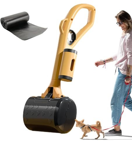 Pelle à déjections canines pour grands chiens – Pelle à déjections canines ergonomique – Pelle à déjections canines multifonction pour petits chiens, poulet, sable, herbe, arrière-cours, voyages,