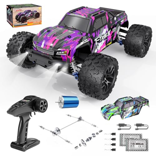 HAIBOXING Ferngesteuertes Auto Bürstenlose 4WD 1:18 RC Auto 48+km/h | Hochgeschwindigkeits, RC MonsterTruck,2,4 GHz All Terrain Rennauto, Ferngesteuerter Monstertruck für Erwachsene und Kinder