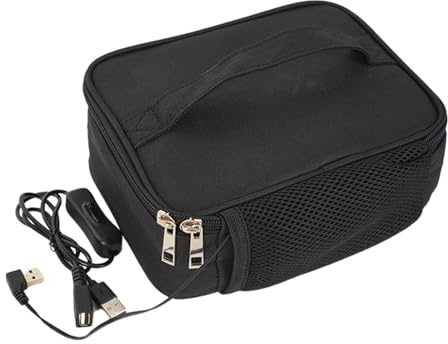 Buerfu Scatola porta pranzo alimentata tramite USB, riscaldatore elettrico per borsa del pranzo, con presa USB, per ufficio, viaggi, cucina di casa