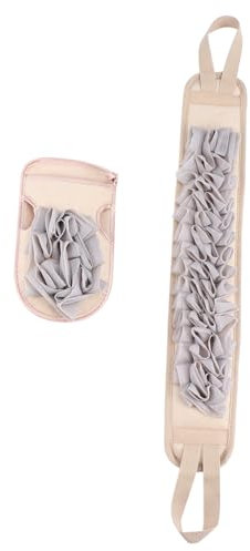 FOMIYES 2stücke Teiliges Peeling-duschtuch Aus Polyesterbaumwolle Rückenschonender Beidseitiger Massagehandschuh Und Duschschrubber Mit Praktischem Streifendesign Für Gründliche Hautreinig