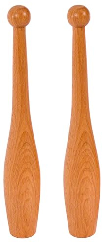 Sport-Tec Turnkeule aus Hartholz, 2er-Set, 36 cm