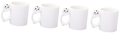 Alipis 2 Sätze 2Sets Fußballtasse Kaffeetassen To Go Kaffee Schnapsgläser Getränkebehälter Porzellan Kaffeetassen Bierbecher Praktische Tasse Fußball Design Becher Kaffeebecher 2 Stück * 2
