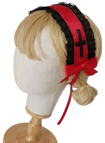 Weiche, bequeme Spitzen-Stirnbänder, Gothic-Stil, Kopfschmuck, elegantes Haarband, geeignet für verschiedene Frisuren