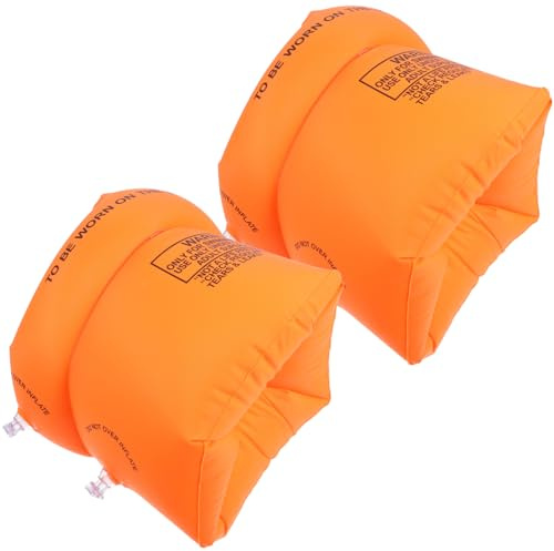 PartyKindom 1Paar Aufblasbare Schwimmhilfen für Erwachsene Arm Schwimmringe Verdickte Schwimmzubehör für Pool Strand und See Sicher und Langlebig Optimalen Auftrieb
