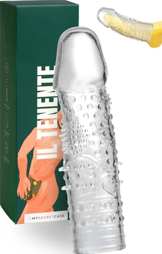 MySecretCase Guaina Pene - Sexytoysys Uomo, Masturbatore Sessuali per Uomini, Prolunga Allarga Penis Indossabile, Sextoys Ingrandimento per Coppia, Aumento Lunghezza Estensione Penis per Lui