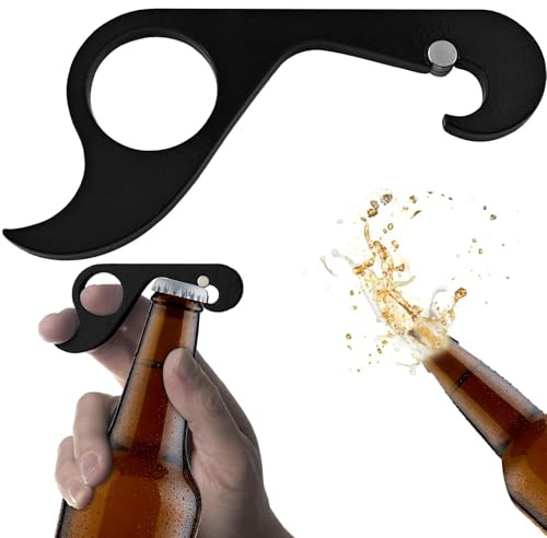 Décapsuleur à Une Main, Ouvre Bocal pour Mains Faibles, Ouvreur de Bouteille de Bière, Décapsuleur Portable, Convient pour les Bars à Domicile, les Fêtes et le Camping