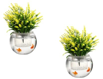 VICASKY 2 Stück Teiliges Hydroponik Pflanzen Glas mit Abnehmbarem Pflanzkorb Selbstbewässernder Transparenter Wasseraufnahme Blumentopf für Monstera und Zimmerpflanzen mit Großem