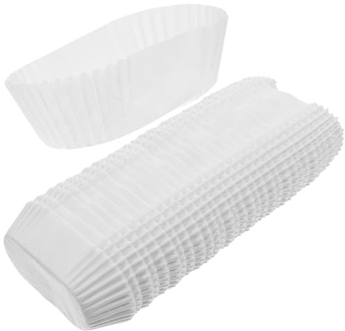 Molde de Papel Ovalado para Pastel 1000 Unidades Blanco | Cupcakes Moldes Papel, Resistente al Calor Aceite, Uso Múltiple para Fiestas y Heladerías