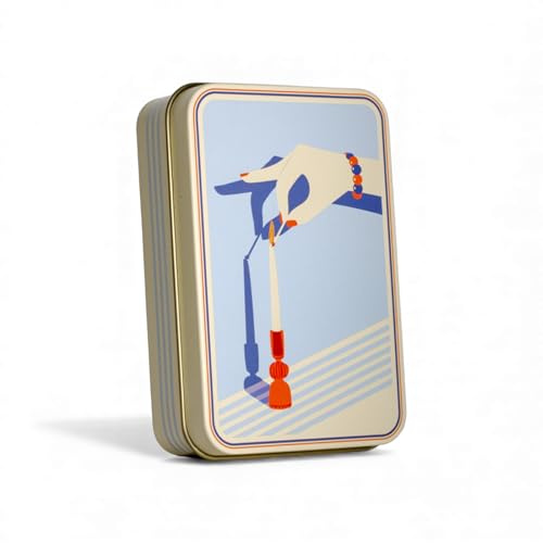 TINIT Match Tin | Light Touch - Storage Box Matches Firelighter Metal Lighter Gift Storage Funky Unique Present Birthday Christmas Home Housewarming Aesthetic Kitchen Decor | Light Touch