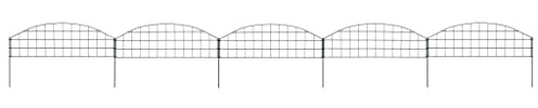 Generic Valvt Trädgårdsstaketset 77,3x26 Cm Grönt, Multifunktionellt Ståltråd, Mångsidig Användning, Enkel Att Installera, Praktiskt Staketset med Skyddande Stängsel för Barn, (77,3 x 26 cm)