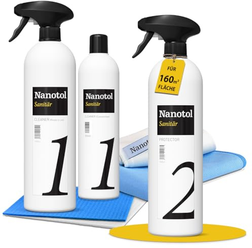 Nanotol Sanitär - Easy-to-Clean Nanoversiegelung Set für das Badezimmer