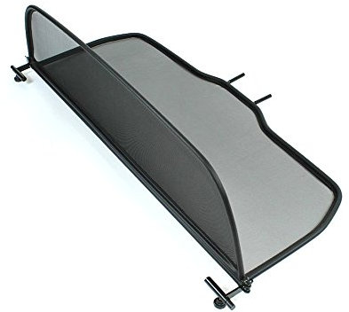 Déflecteur de vent pliable avec fermeture rapide - noir pour Ford Focus II 2007-2015 | Filet Anti-Remous Coupe | Déflecteur d'air