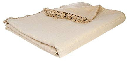 Atmosphera - Jeté de lit en Coton - Lin 230x250 cm