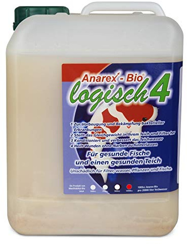 Anarex-Bio® 10 l • Biologische Milchsäurebakterien für Teich • Teichbakterien zur Vorbeugung von Krankheiten • Vernichtet 95% krankheitserregenden Bakterien
