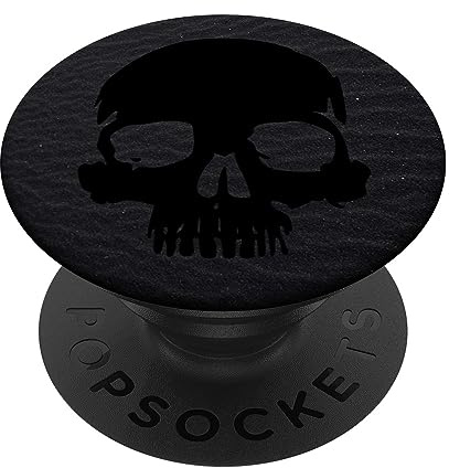 PopSockets Schwarz Schädel PopSockets mit austauschbarem PopGrip