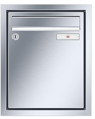 RENZ/Eckrahmen/Unterputz-Briefkastenanlage Einbau-Briefkasten / V4A-Edelstahl/Volumen 8 L/Dein-Briefkasten.de