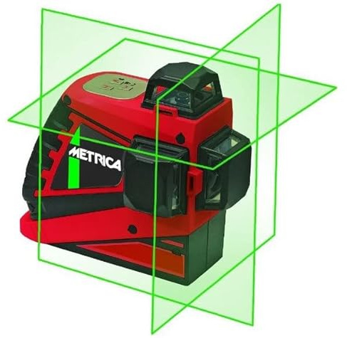 Metrica - Niveau laser vert 3D Haute Puissance portée 20 m - JUNIOR