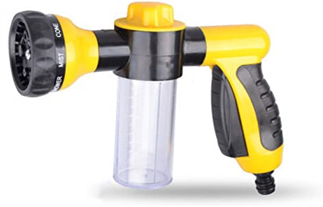 FHYTGBS Foam Lance -Garden Watering Irrigation Water Gun Portable Watering Spray Sprinkler Supplies Car Washer Sprayer Cleaning Tool (Color : Yellow-Water Gun)