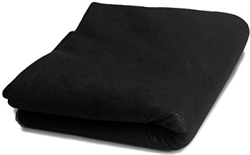 RANRAO Manta protectora de soldadura de fibra de carbono, mecha de fieltro de carbón activado, disipador de calor de fontanería escoria, fieltro de fuego, 50 x 50 cm de grosor, 4-5 mm