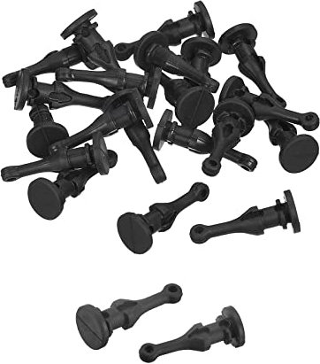 sourcing map Caja Ventilador Montaje Tornillos Silicona Reducción Ruido Vibración Montaje Pasador Remache, 9mm x 22,7mm para PC Chasis Refrigeración Ventiladores 10uds