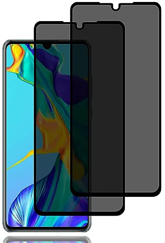 Sichtschutz Schutzfolie für Huawei P30 [2 Stück], Privacy Schutzfolie | Privacy Schutzglas, 9H Härte, Kratzfest, Anti-Fingerprint, Blasenfrei, Anti Spy Displayschutzfoli für Huawei P30