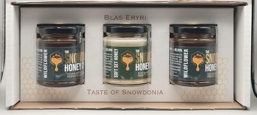 Luxury Welsh Honey Gift Set - Breakfast Selection - Premium Wildflower & Soft Set - Perfect for Presents and Special Occasions - 100% Recyclable Packaging