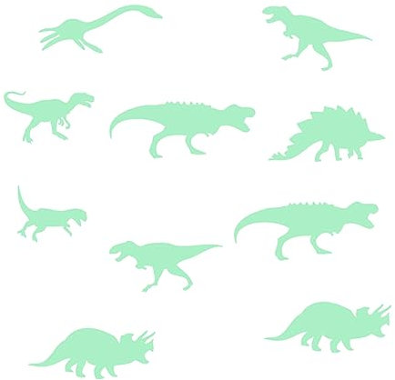 VICASKY Wandsticker Dinosaurier Für Kinderzimmer Glow in The Dark Wandtattoo Selbstklebend Dekoration Für Schlafzimmer Und Spielzimmer Leuchtet Nach Sonnenschein