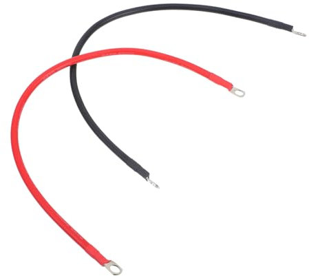 LALADEFIEE 2pcs Heavy Duty Battery Inverter Jumper Cable for Car Battery Compatible Rvs and Yachts Easy Installation Power Inverter Wire