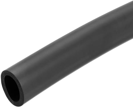 QUARKZMAN 1m Rohrisolierung Schaumstoff Durchmesser 30mm Schwarz | Heizungsrohr Verkleidung, Isolierstärke 5mm, für Fitnessgeräte Rohre