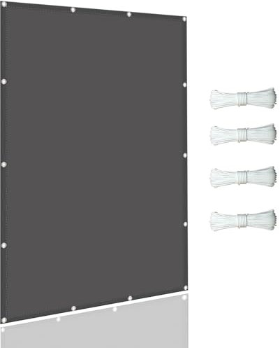 Grande baldacchino quadrato impermeabile per piscine e spiagge, 16 x 7 m