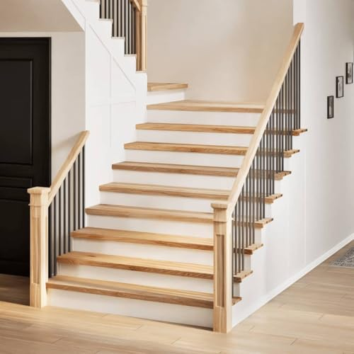 Refined Natur Massivholz Eiche, Treppenstufe für Holztreppen, Treppenstufen 12 STK. Unbehandelt 70x25x2 cm Massivholz Eiche