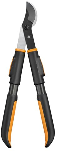Fiskars OneClick Astschere Bypass, Aufsatz für saubere Schnitte | Gehärtete Stahlklingen, Schwarz/Orange, 1082707