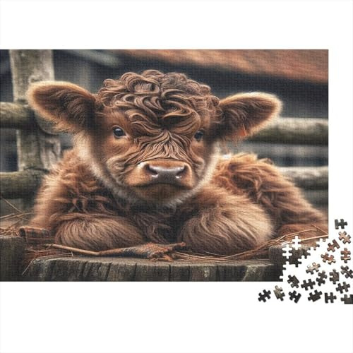 1000 Pièces Mini Puzzle pour Adolescents Veau Fourrure Clôture Éducatif