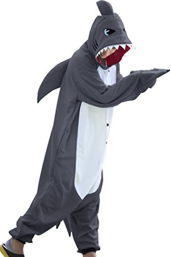 wotogold Pigiama di Squalo Animale Costumi Cosplay per adulti unisex