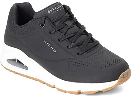 Skechers Uno Stand On Air, Scarpe da Ginnastica Donna, Nero E Bianco, 37 EU Larga