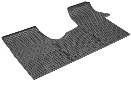 Passgenaue Gummimatten Gummifußmatten RIGUM geeignet für Renault Trafic ab 2014 3-Sitzer + Armaturenbrett-Tücher