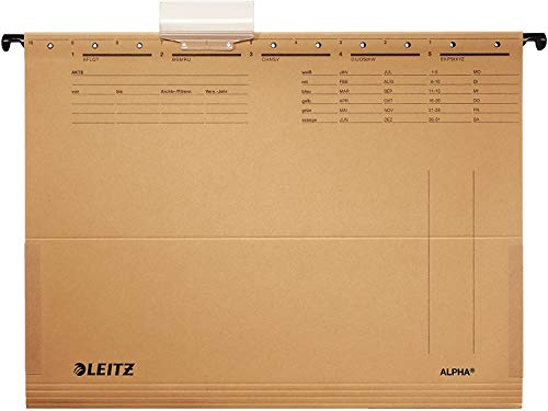 Leitz 1916-30-00-10x Hängetaschen 1916/3 seitlich verschließbar mit Frosch (100er Pack)