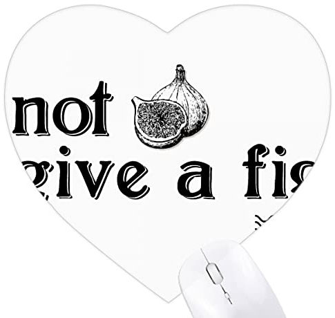 Interesting Catchword Fig Heart Mousepad Rubber Mat Game Office