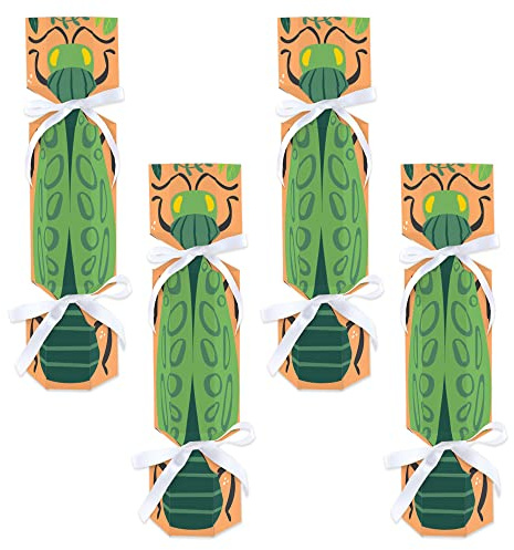 Big Dot of Happiness Buggin' Out - No Snap Bugs Birthday Party Table Favors - DIY Cracker Boxes - Set of 12