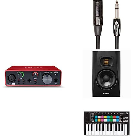 Focusrite Scarlett Solo Music Creator Bundle - Including a Novation Launchkey Mini and Two ADAM Audio T5Vs