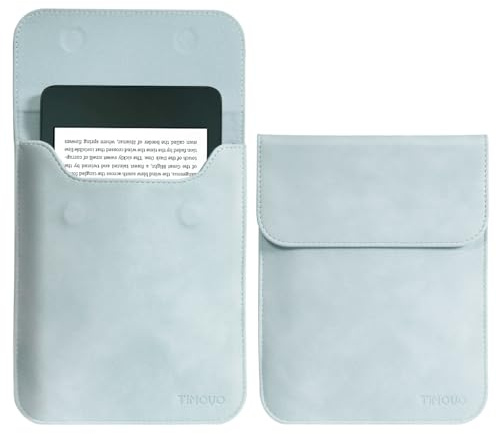 TiMOVO 6 Zoll Tablet-Hülle für den neuen 6“ Kindle 11. Generation 2024/2022, Schutzhülle mit Tasche für Kindle E-Reader, Hellblau