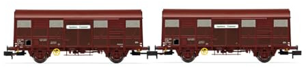 SNCF Haubenwagen „Aquitaine Express“, 2 Achsen, 2 Stück, Typ G4 mit Permaplex-Wänden, Epoche IV