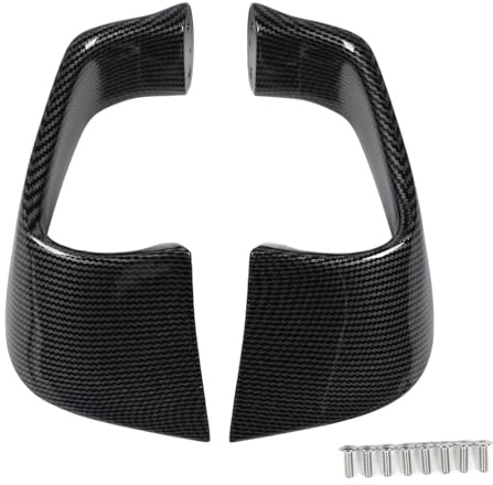 Motorcycle Fixed Wing Spoiler for YZF R1 R6, 2PCS Aerodynamic Winglet Fairing Kit, Carbon Fiber, Side Wing Decoration
