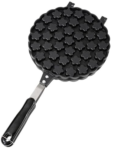 Waffle antiadherente, molde de burbujas para huevos, para hacer gofres de huevos de doble cara, aleación de aluminio, fácil de usar
