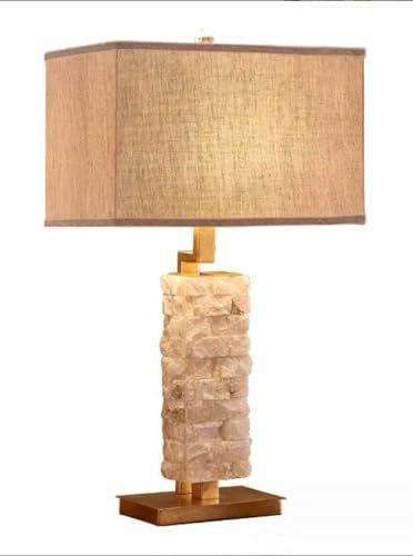 SSNCcNC Europäischen Marmor Tischlampe Minimalismus Vintage groß Nachttischlampe Dekorative Tischleuchte Schlafzimmer Hotel Wohnzimmer E27 38 * 66cm