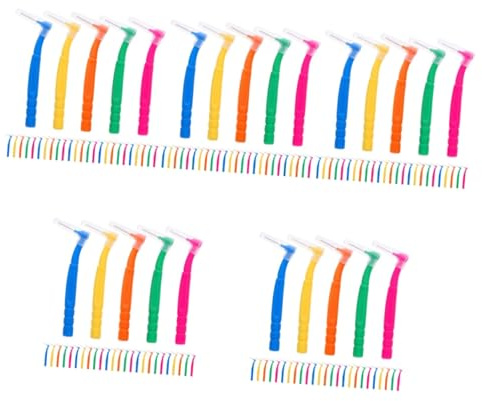 minkissy 150stücke Ergonomische Interdentalbürsten Für Zahnpflege Förmige Zahnbürsten Für Zahnspangenreinigung Und Zwischenräume Bunten Farben Je